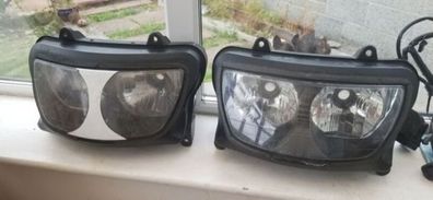 set of motorcycle  headlights