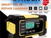 12V 6A Intelligent Car Motorcycle Battery Charger for Auto Moto Lead Acid AGM Gel VRLA Smart Charging 6A 12V Digital LCD Display