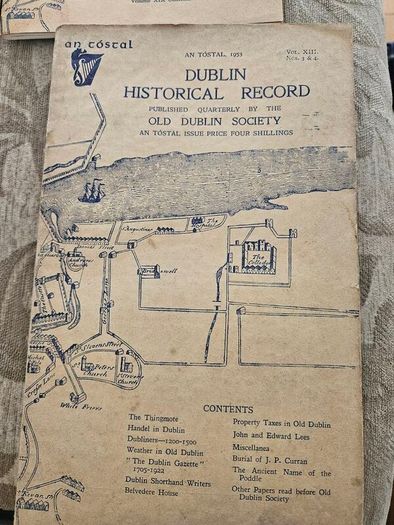 Dublin Historical Records X 4. By The Old Dublin Society. First Edition Paperback In Good Condition.  See Photos For Same.