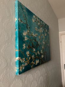 Van Gogh Almond Flowers Print on Canvas