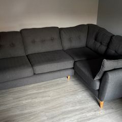 Dark Grey 2-Piece Sofa Set