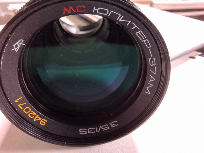 Vintage Soviet MC Jupiter-37AM 3.5/135mm camera lens