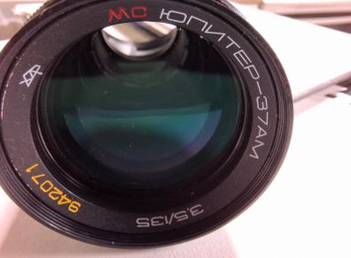 Vintage Soviet MC Jupiter-37AM 3.5/135mm camera lens