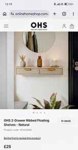 Shelf with two drawers (Floating)