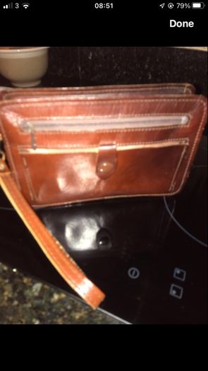 Leather Clutch Bag