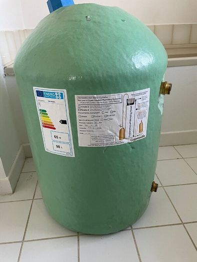 Copper cylinder with immersion