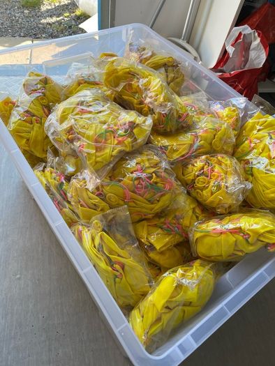 Massive box of inflatable punch balloons