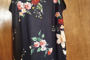 Very sexy black floral dress for crossdresser