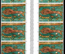 1972 Vatican City UNESCO for Venice (Ignazio Danti Map) Commemorative Stamps Gutter Pair Blocks Mint Never Hinged (MNH)