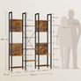 Industrial Bookcase with Storage Shelves Image 4