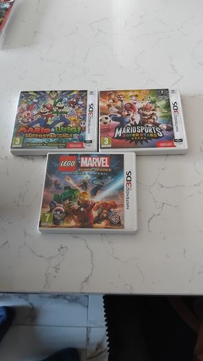 3 games for 3ds (used)