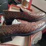 Repo Womens BNWB brown leather loafers size 39/6 Image 3