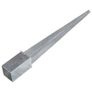Ground Spikes 12 pcs Silver 8x8x76 cm Galvanised Steel Image 4