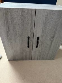 vidaXL Wall Cabinet 60x31x60 cm, Grey Sonoma Oak, Brand New / Assembled
