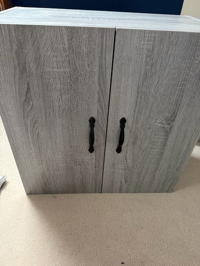 vidaXL Wall Cabinet 60x31x60 cm, Grey Sonoma Oak, Brand New / Assembled