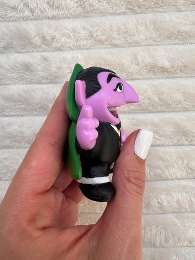 Hasbro 2018 Sesame Street Workshop The Count Chunky Figure approx. 2.75 Cake Topper Used Please see photos
