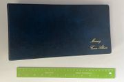 Small Navy Blue Mercury Cover/ Postcard/ Banknote Album with 20 leaves