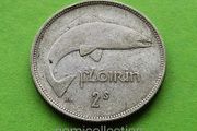 Ireland 1939 year Silver Florin.