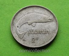 Ireland 1939 year Silver Florin.