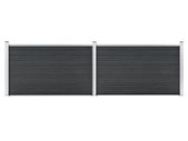 Garden Fence WPC 353x106 cm Grey