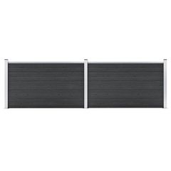Garden Fence WPC 353x106 cm Grey