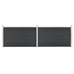 Garden Fence WPC 353x106 cm Grey