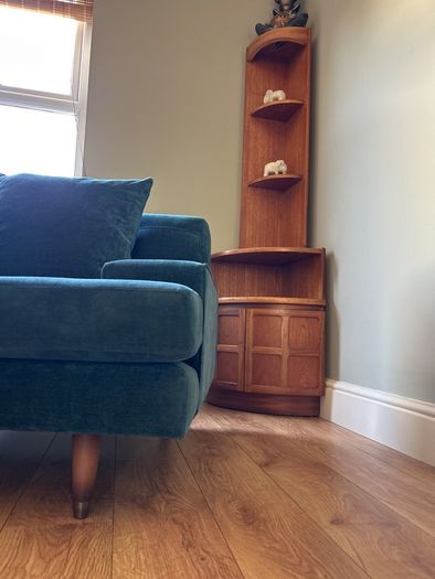 Mid Century Nathan Corner Cabinet