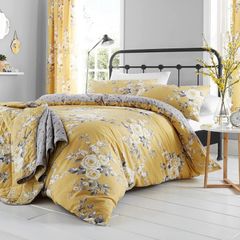 anterbury Easy Care, Ochre, UK Double Duvet Set (FREE POSTAGE)