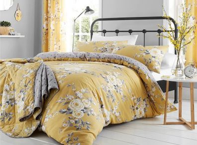 anterbury Easy Care, Ochre, UK Double Duvet Set (FREE POSTAGE)
