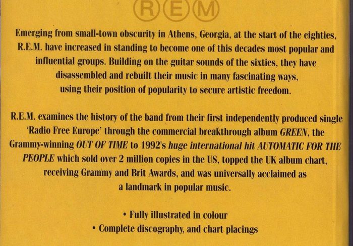 R.E.M.  Very Rare - Limited Edition Picture Cd  - Interview Disc & Book