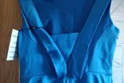 Karen Millen satin royal blue dress for wedding evening cocktail party occasion 16 New 225 e