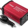 300W Car Power Inverter 12V to 240V / 230V Converter, USB-A and USB-C 3A Charging Ports - Charge Your Laptop, iPad, iPhone, Tablet, Consoles & More - Durable and Powerful - Red Aluminum Body Image 3