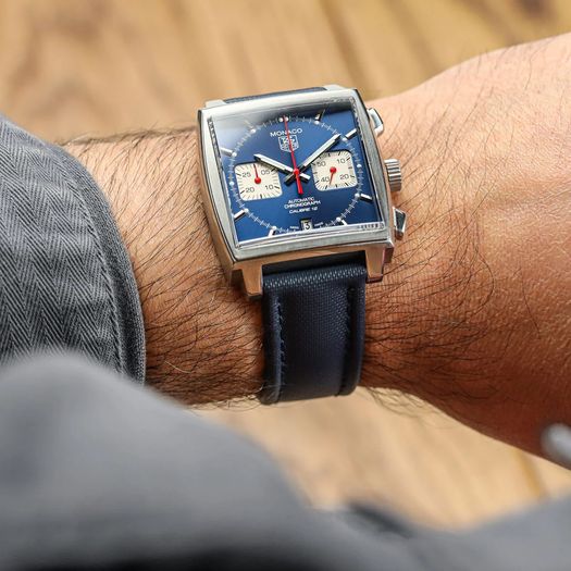 Atlas Sailcloth Watch Strap - Blue