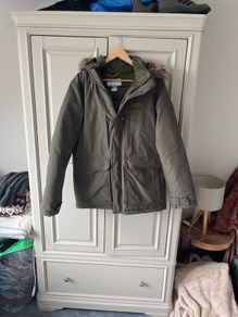 Columbia Men's Army Green Parka Jacket Medium