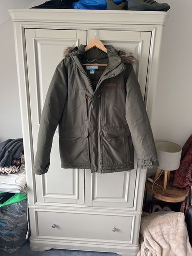 Columbia Men's Army Green Parka Jacket Medium
