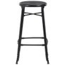 Bar Stools 4 pcs Black Steel Image 3