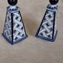 Ceramic Blue and White Holders Image 8
