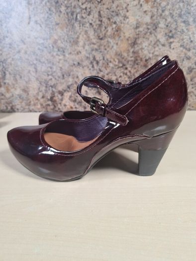 Womens CLARKS shoes heels bundle black blue burgundy Size UK 5 EU 38 court formal pumps slip on