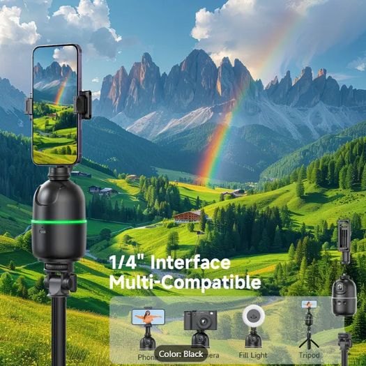 P03 Facial Tracking Tripod - 360 Rotating with Anti-Shake Mount Smartphone Holder