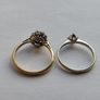 Small size: 18 CT Gold Diamond ring 450 euro and  18 CT Diamond, Iolite ring 450 euro Image 8
