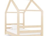 Kids Bed Frame Solid Pine Wood 70x140 cm