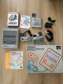 Super Famicom SNES Console Boxed CIB + Super Game Boy Boxed + Gameboy Flash Card with 4GB micro sd