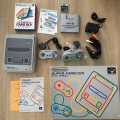 Super Famicom SNES Console Boxed CIB + Super Game Boy Boxed + Gameboy Flash Card with 4GB micro sd