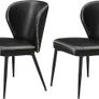 2 x Dining  Chairs Faux Leather  Set of 2 Image 4