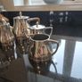 Description full set mid century/moden art deco teaset. Image 3