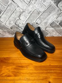 NWOB Clarks Flex24 Mens Formal Black Leather Loafer Dress Shoes UK10.5