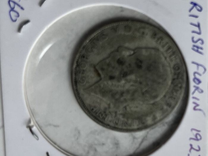 British Florin 1923 (50% silver)