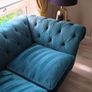Teal 2 Seater Velvet Sofa - Next Home Image 3