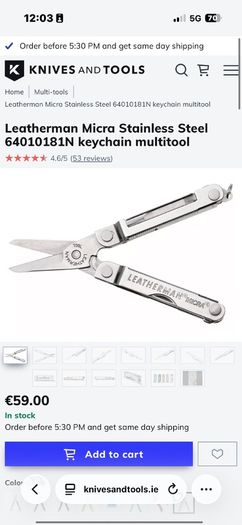 leatherman micra  ALL 3 for the price edc fishing camping