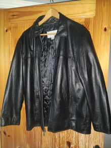 Man Leather Jaket - Black M